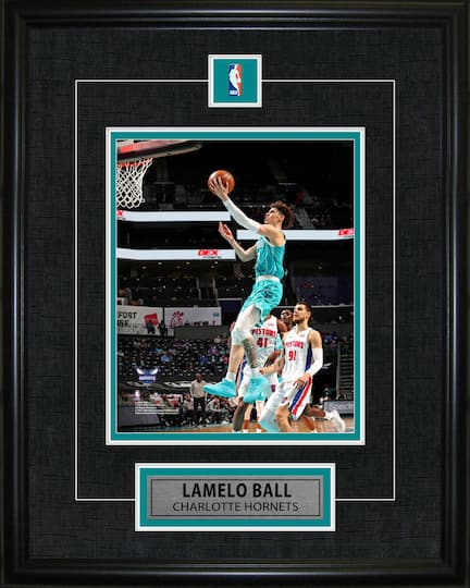 LaMelo Ball Framed Pin & Plate Hornets 16" x 20"